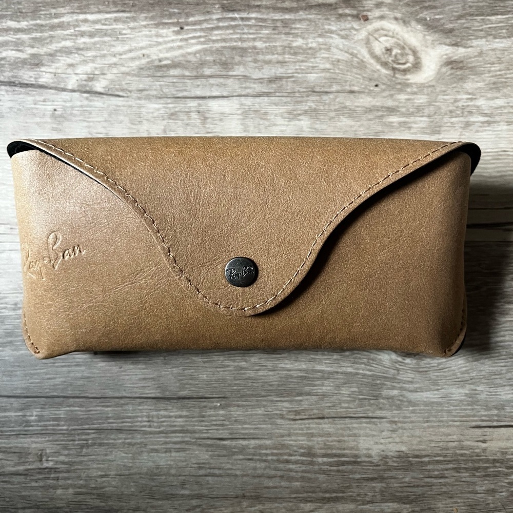 Ray-Ban Brown Leather Eyewear Case
